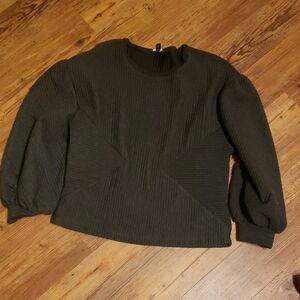 Express Women's Crew Neck Sweater - Dark Gray